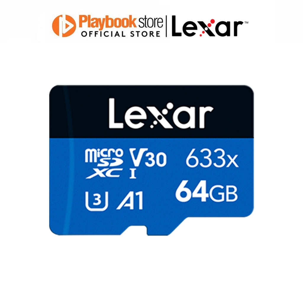 Lexar High Performance Blue 633x 64GB/128GB/256GB/512GB microSDXC UHS-I Card Micro SD Card with SD Adapter