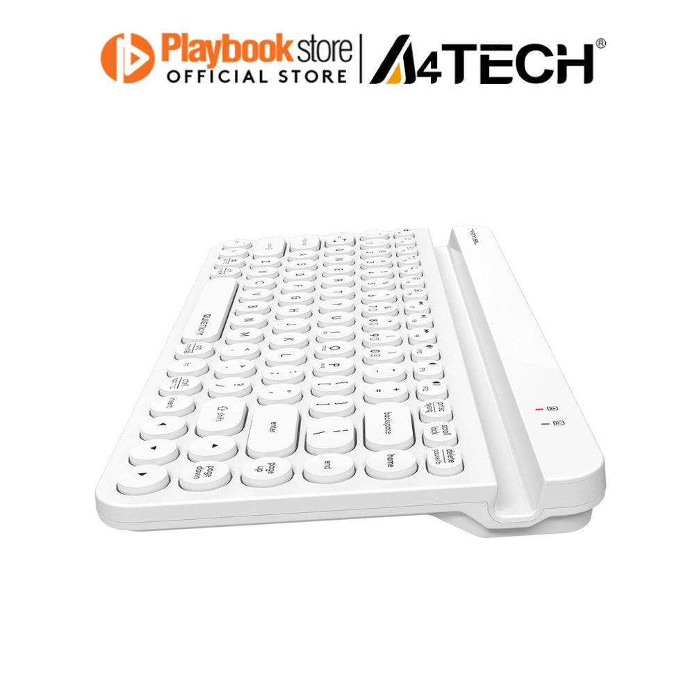 A4Tech FBK-30 Quiet Key Bluetooth 2.4GHz USB Dual Connectivity Mode Multi-Device Wireless Keyboard