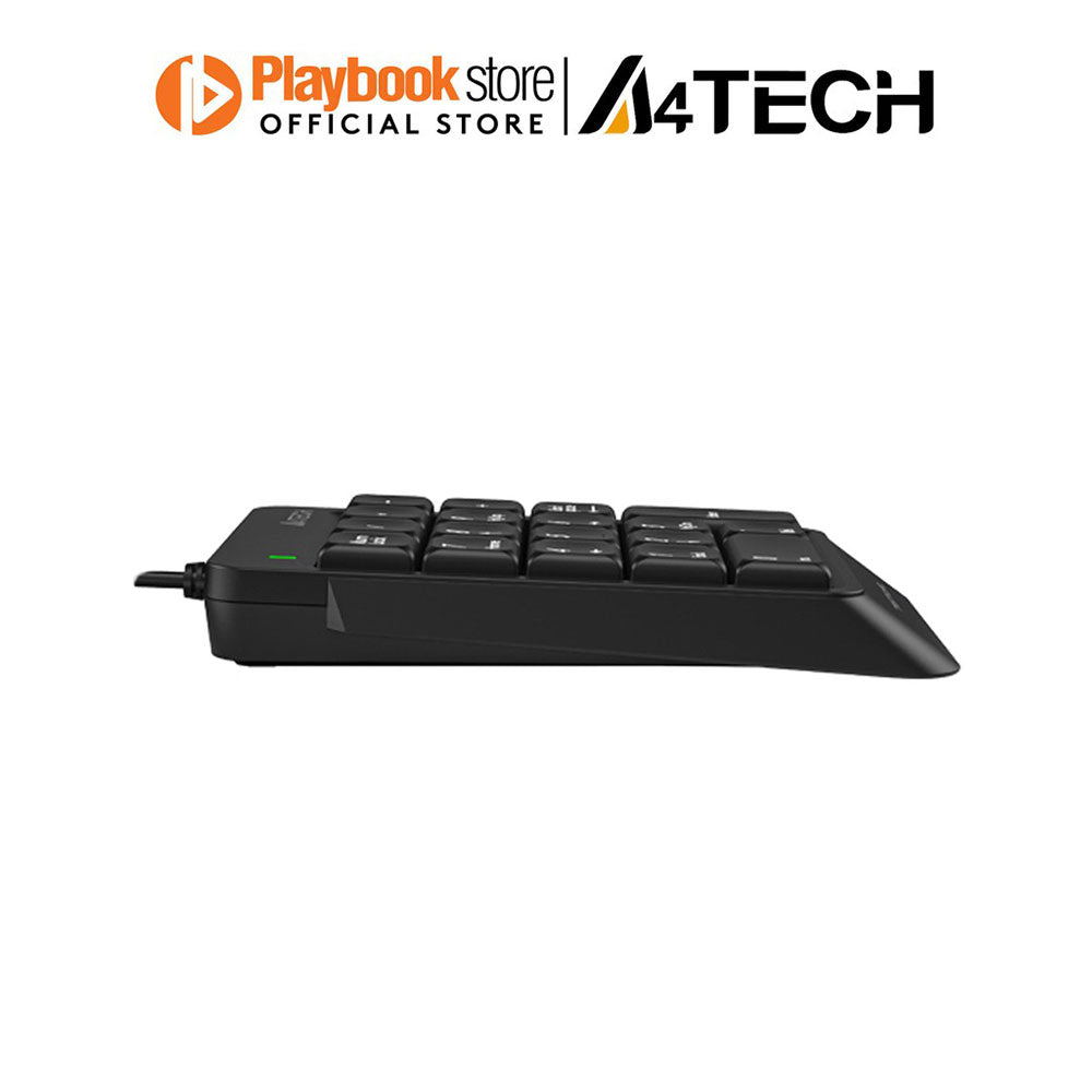 A4Tech FK-13P Sleek Round-Square Keycaps Splash Proof Compact Size Wired USB Numeric Keypad