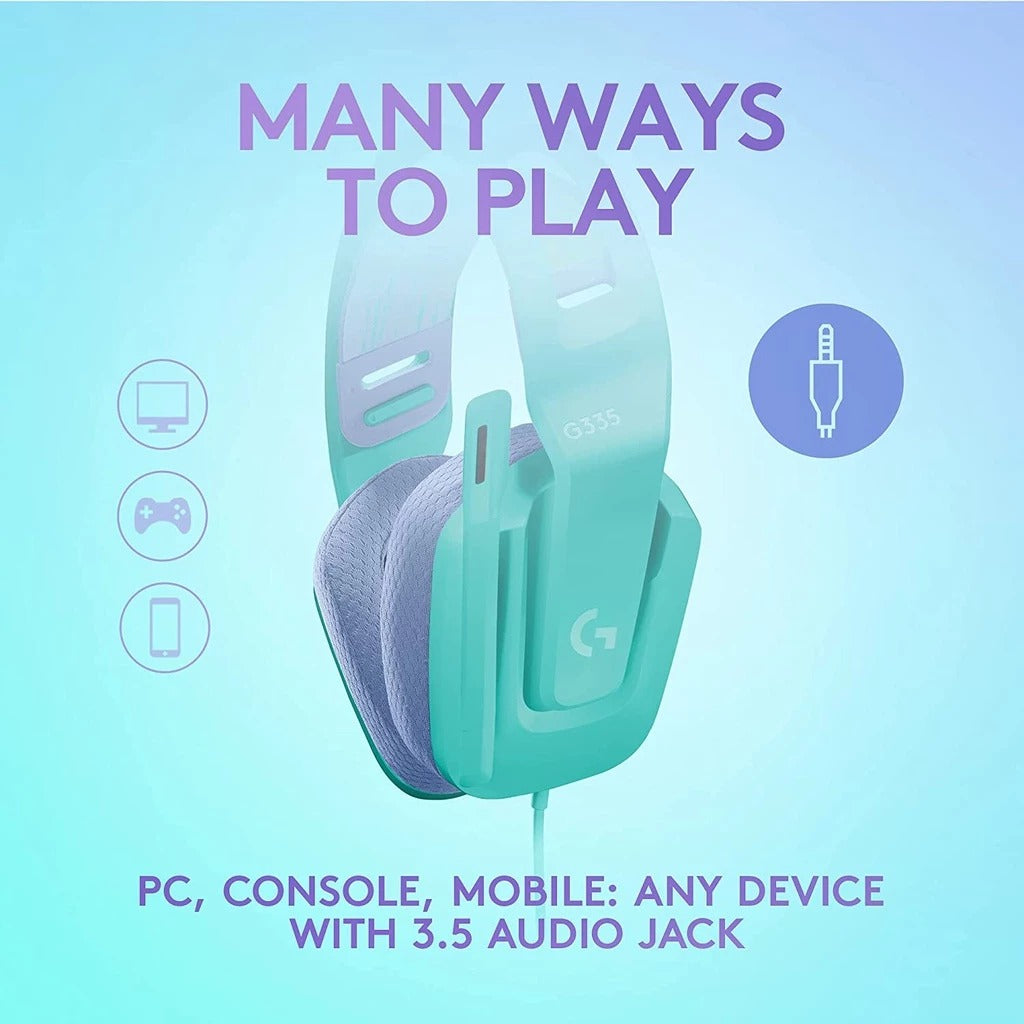 Logitech G335 For PC Xbox PlayStation Nintendo Switch & Mobile RGB Wired Gaming Headset