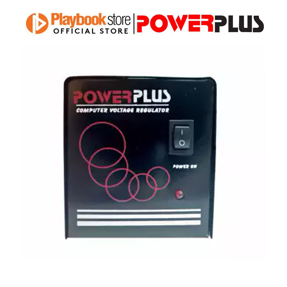 Powerplus 500W 4x 220V AVR Automatic Voltage Regulator - Black