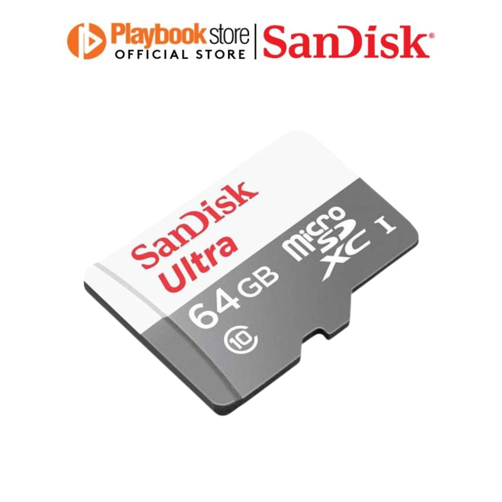 SanDisk Ultra 16GB/32GB/64GB/128GB MicroSDHC MicroSDXC UHS-I MicroSD Card Memory Card - White/Grey