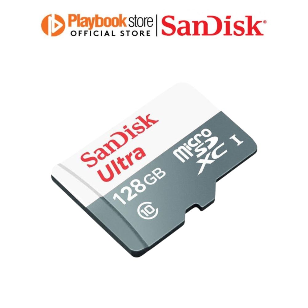 SanDisk Ultra 16GB/32GB/64GB/128GB MicroSDHC MicroSDXC UHS-I MicroSD Card Memory Card - White/Grey