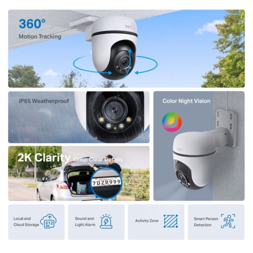 TP-Link Tapo C510W Outdoor Pan/Tilt Security Wi-Fi Camera