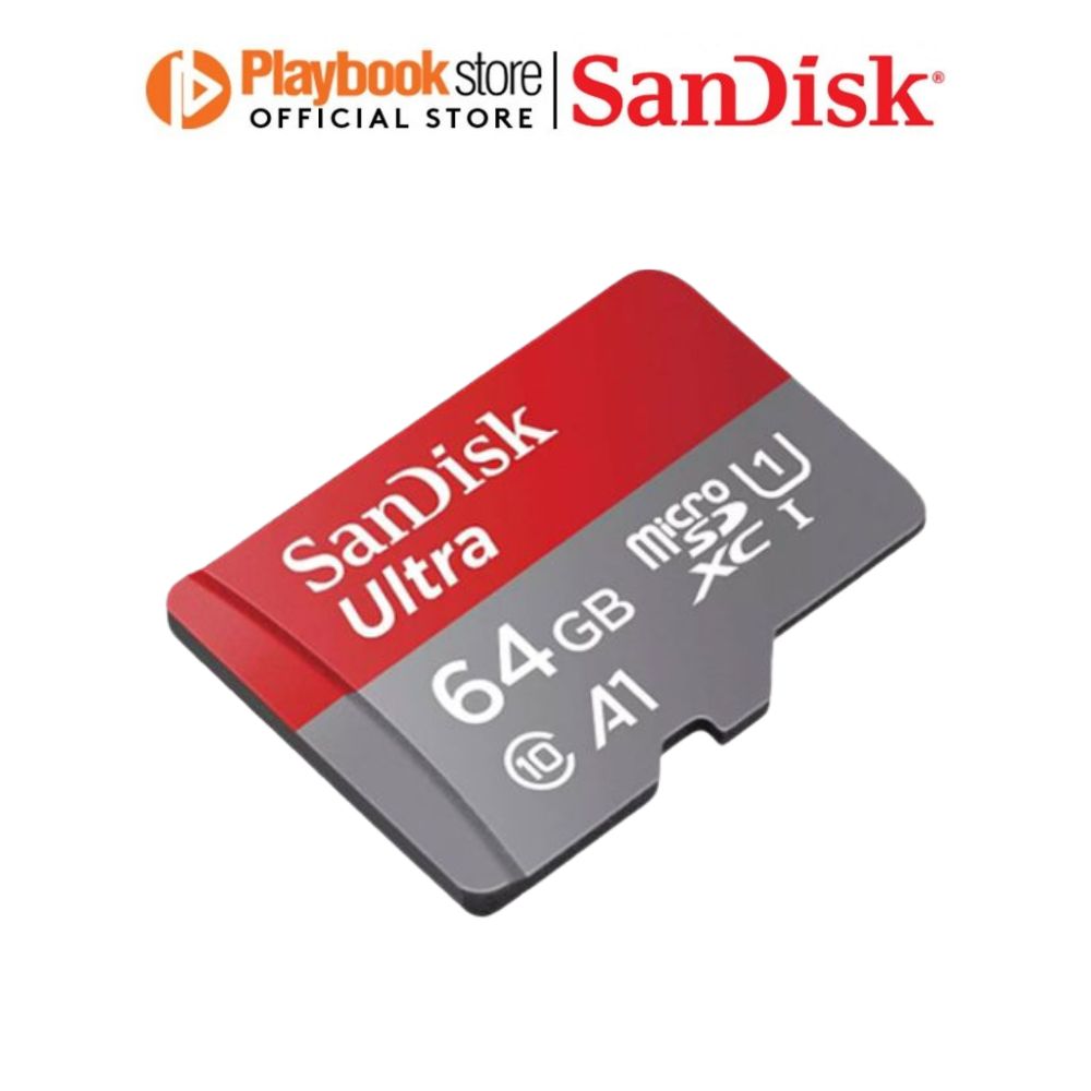 SanDisk Ultra 16GB/32GB/64GB/128GB MicroSDHC MicroSDXC UHS-I MicroSD Card Memory Card - Red/Grey
