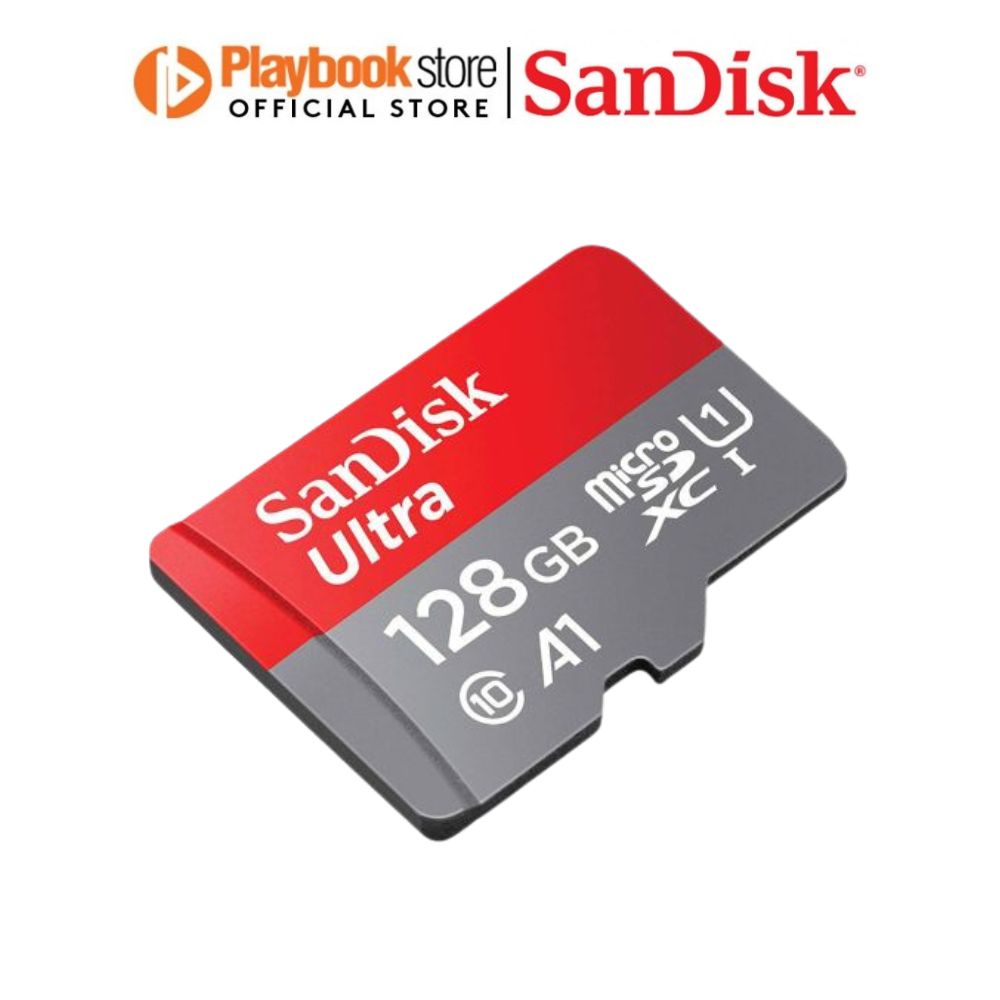 SanDisk Ultra 16GB/32GB/64GB/128GB MicroSDHC MicroSDXC UHS-I MicroSD Card Memory Card - Red/Grey