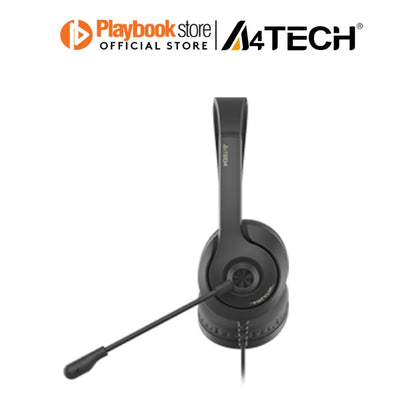 A4Tech FH-100U Lightweight Unidirectional Mic USB Wired On Ear Stereo Headset A4Tech FH-100U Lightweight USB Wired On Ear Stereo Headset Headphone A4Tech PLAYBOOKSTORE 4711421976978 4711421976978