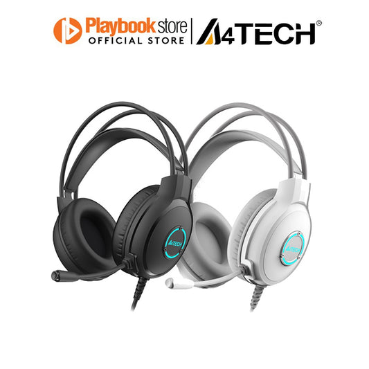 A4Tech FH300U Neon Illuminate LED Backlit Stereo Noise Canceling Wired USB Headset null Headphone A4Tech PLAYBOOKSTORE 4711421981101 4711421981101