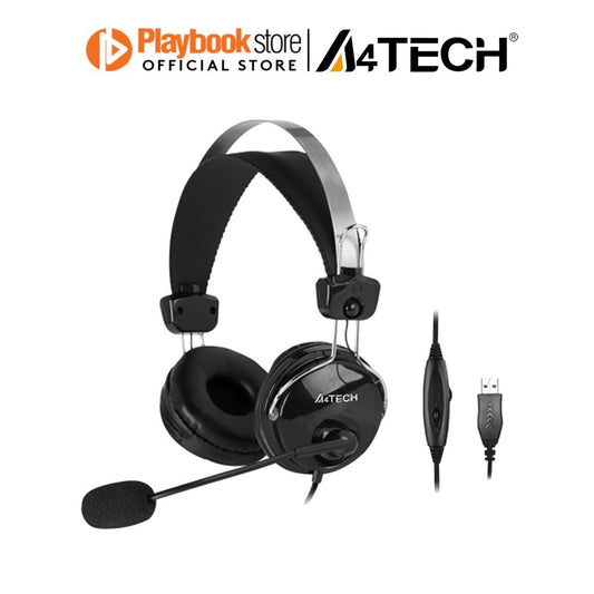 A4Tech HU-7P ComfortFit Stereo USB Headset null Headphone A4Tech PLAYBOOKSTORE  