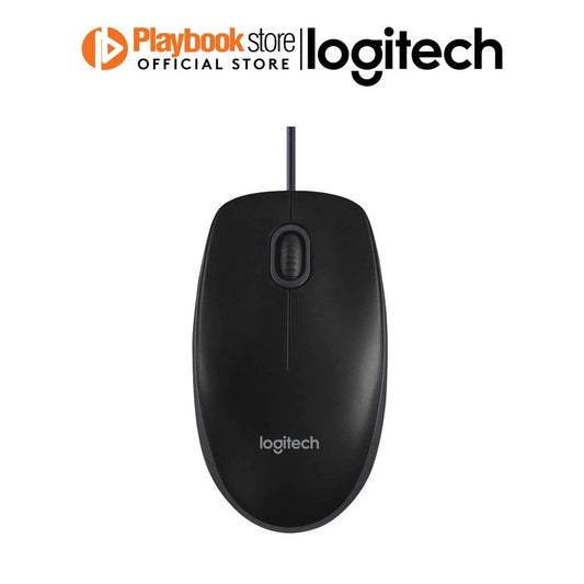 Logitech B100 1000 DPI Comfortable, Durable and Reliable Optical USB Mouse