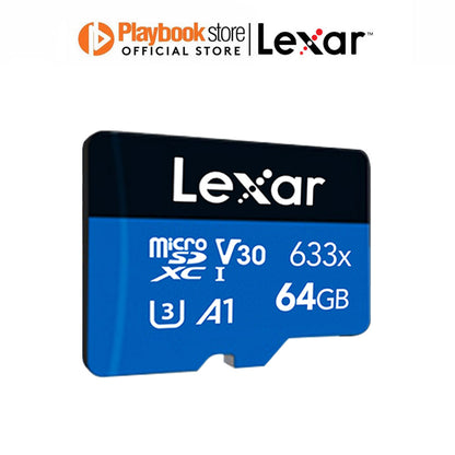 Lexar High Performance Blue 633x 64GB/128GB/256GB/512GB microSDXC UHS-I Card Micro SD Card with SD Adapter