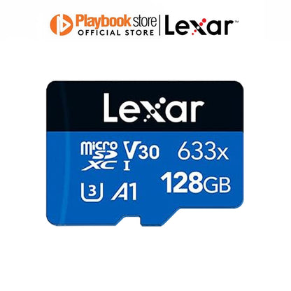 Lexar High Performance Blue 633x 64GB/128GB/256GB/512GB microSDXC UHS-I Card Micro SD Card with SD Adapter