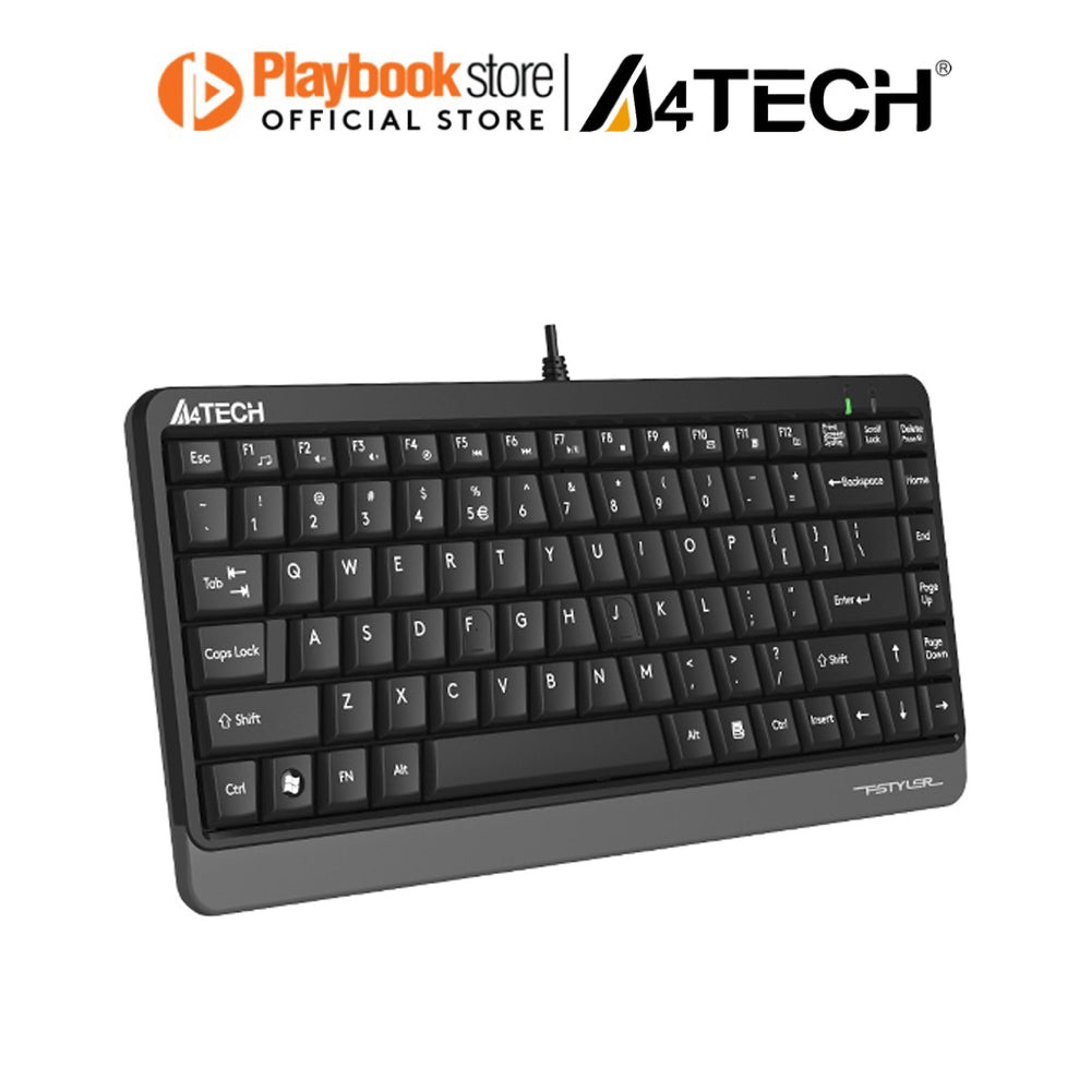 A4Tech Fstyler FKS11 Sleek Round-Square Keycaps Compact Mini Wired Keyboard