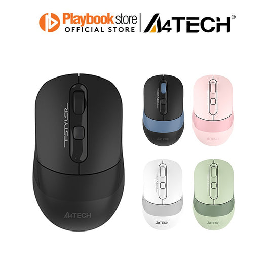 A4Tech Fstyler FB10C 1200/1600/2000/2400 DPI Dual Mode 2.4G Bluetooth Rechargeable Wireless Mouse