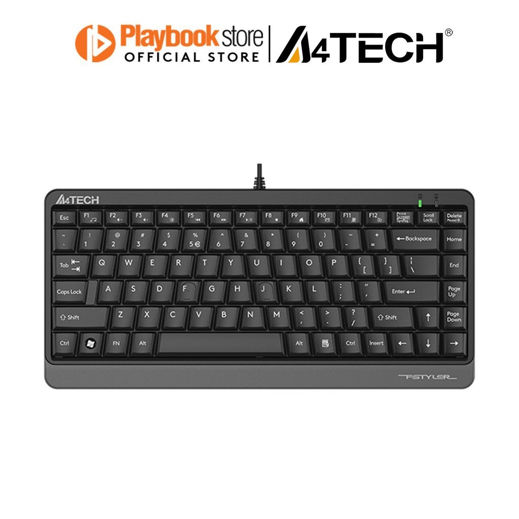 A4Tech Fstyler FKS11 Sleek Round-Square Keycaps Compact Mini Wired Keyboard