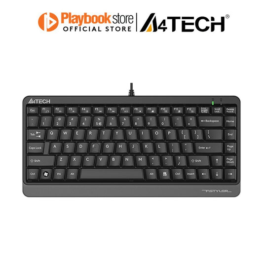 A4Tech Fstyler FKS11 Sleek Round-Square Keycaps Compact Mini Wired Keyboard