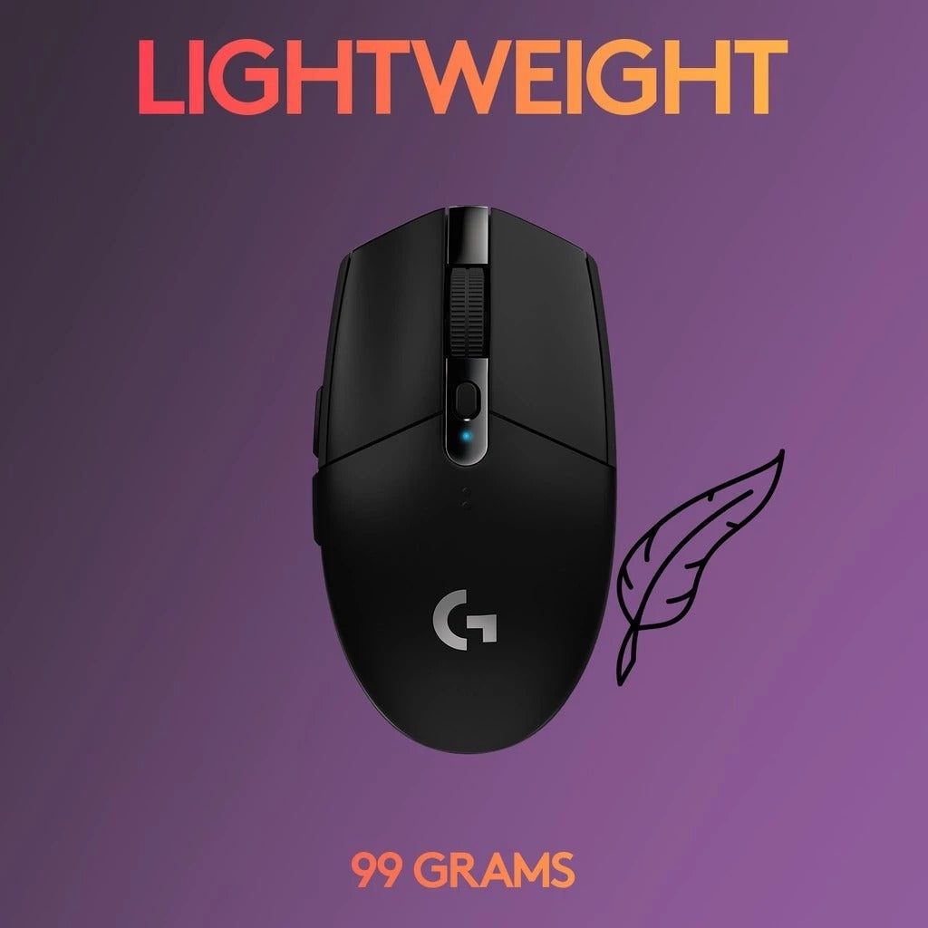 Logitech G304 Lightspeed 12000 DPI Hero Sensor Lightweight PC/Mac Wireless Gaming Mouse