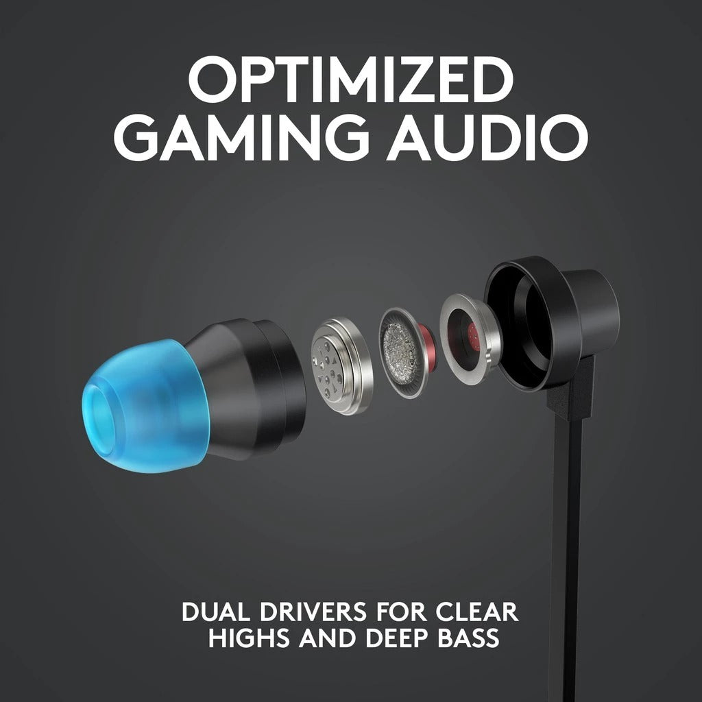 Logitech G333 Gaming Earphones With USB-C & 3.5mm Aux Connectors