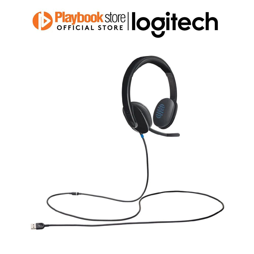 Ear Control Define Logitech H540 High-Definition Sound & On-Ear Controls USB Computer ...