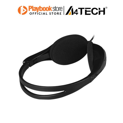 A4Tech HS-9 Rotatable Omnidirectional Noise-Canceling Mic, Wired On-Ear Stereo Headset