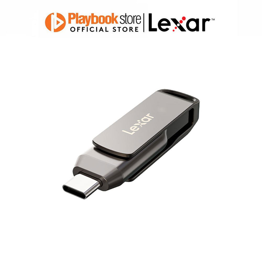 Lexar JumpDrive Dual Drive D400 32GB/64GB/128GB/256GB USB 3.1 Type-C Metal Housing Flash Drive