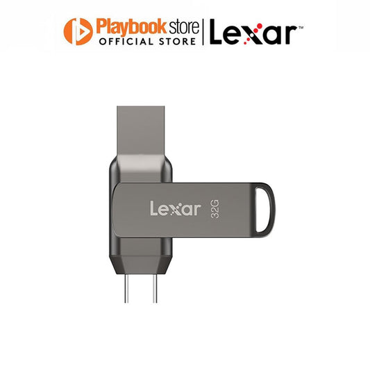 Lexar JumpDrive Dual Drive D400 32GB/64GB/128GB/256GB USB 3.1 Type-C Metal Housing Flash Drive