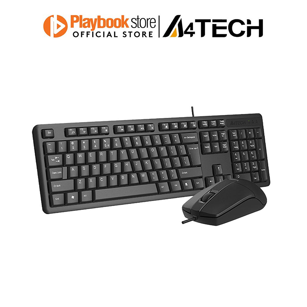 A4Tech KRS-3330 1200 DPI Natural_A Shape Key USB Wired Keyboard & Mouse Combo