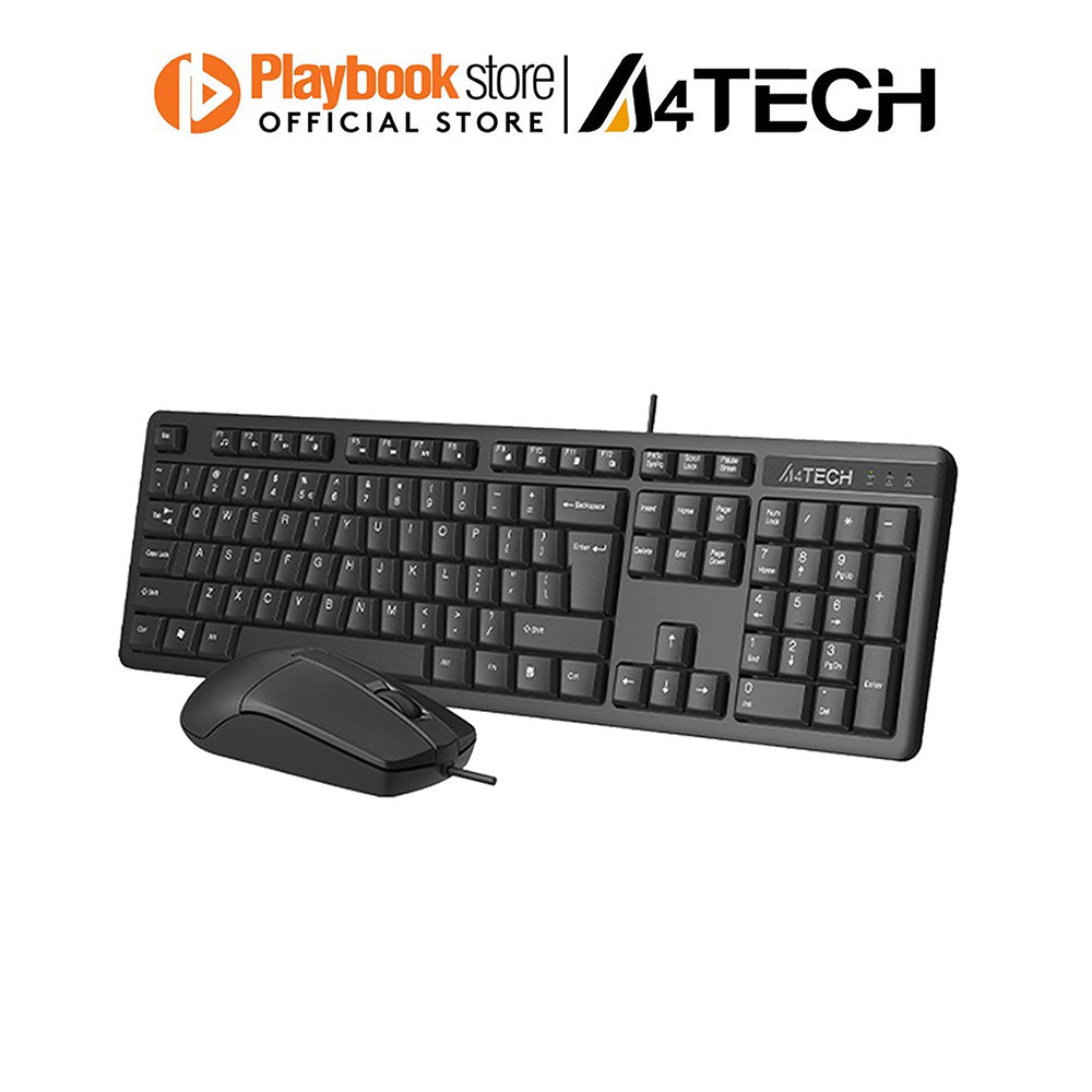 A4Tech KRS-3330 1200 DPI Natural_A Shape Key USB Wired Keyboard & Mouse Combo