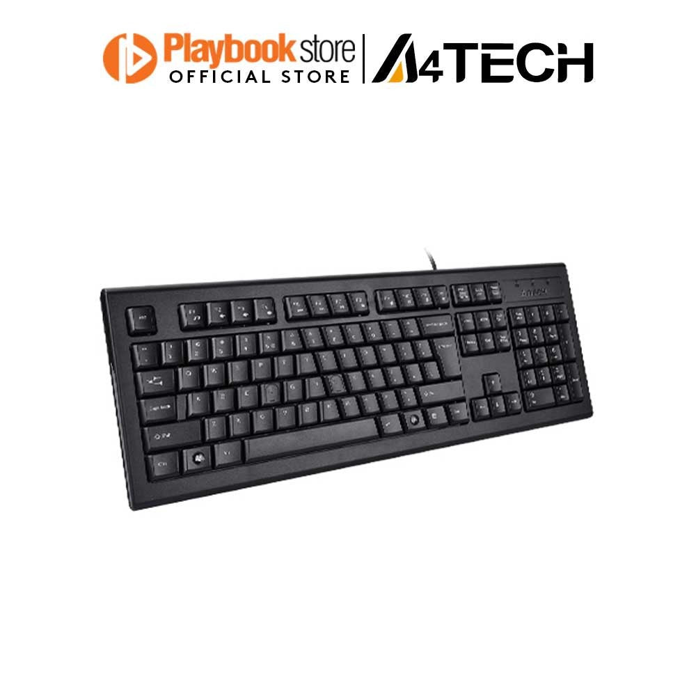 A4Tech KRS-85 Comfort Round Edge Keycaps FN Hot Keys Full-Size USB Natural_A Wired Keyboard