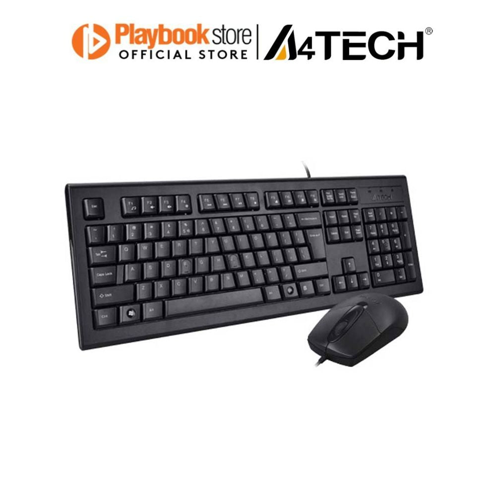 A4Tech KRS-8572 KRS-85 + OP-720 Full-Size USB Natural_A Fn Wired Keyboard And Mouse Combo