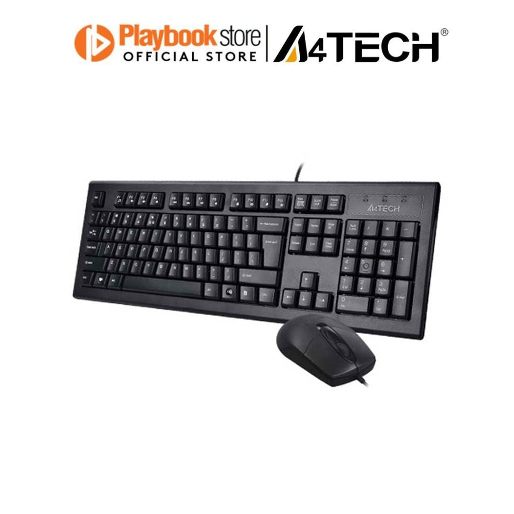 A4Tech KRS-8572 KRS-85 + OP-720 Full-Size USB Natural_A Fn Wired Keyboard And Mouse Combo