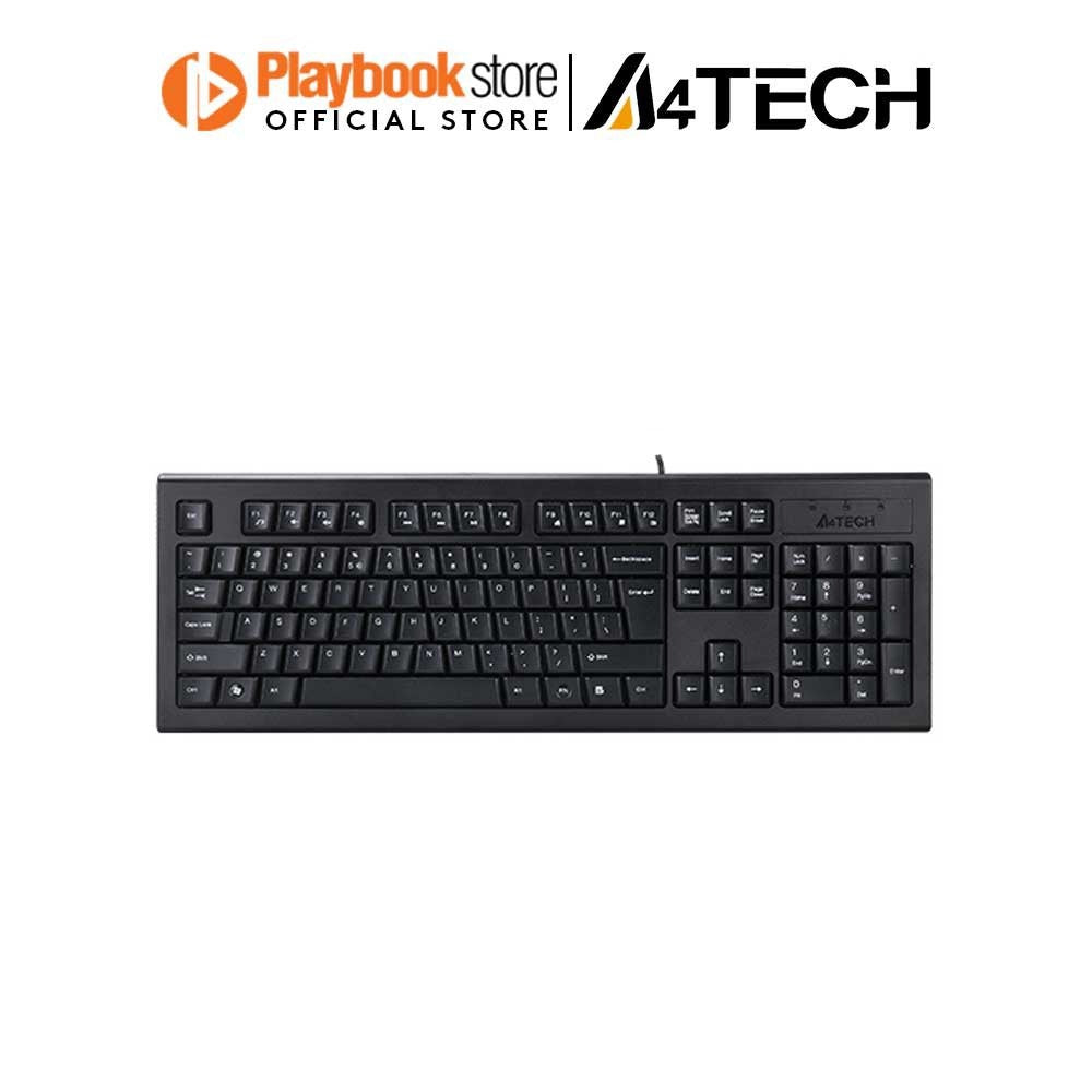 A4Tech KRS-85 Comfort Round Edge Keycaps FN Hot Keys Full-Size USB Natural_A Wired Keyboard