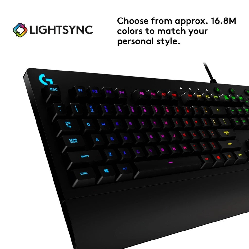 Logitech G213 Prodigy RGB Backlit Wired Gaming Keyboard null Keyboard Logitech PLAYBOOKSTORE 097855123053 097855123053