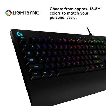 Logitech G213 Prodigy RGB Backlit Wired Gaming Keyboard null Keyboard Logitech PLAYBOOKSTORE 097855123053 097855123053