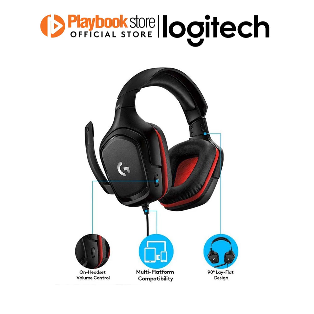 Logitech G331 Multi-Platform Stereo Gaming Headset null Headphone Logitech PLAYBOOKSTORE 097855144638 097855144638