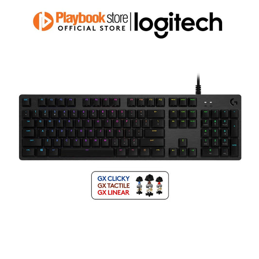 Logitech G512 Carbon Lightsync RGB GX Switch Wired Mechanical Gaming Keyboard Logitech G512 Carbon LIGHTSYNC RGB GX Switch Wired Mechanical Gaming Keyboard Keyboard Logitech PLAYBOOKSTORE 097855141897 097855141897
