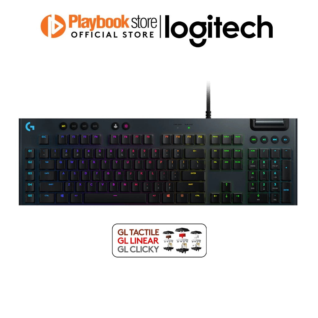 Logitech G813 GL Low Profile Switch Lightsync RGB Mechanical Wired Gaming Keyboard Logitech G813 GL Low Profile Switch RGB Mechanical Gaming Keyboard Keyboard Logitech PLAYBOOKSTORE 097855146564 097855146564