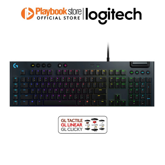 Logitech G813 GL Low Profile Switch Lightsync RGB Mechanical Wired Gaming Keyboard Logitech G813 GL Low Profile Switch RGB Mechanical Gaming Keyboard Keyboard Logitech PLAYBOOKSTORE 097855146564 097855146564