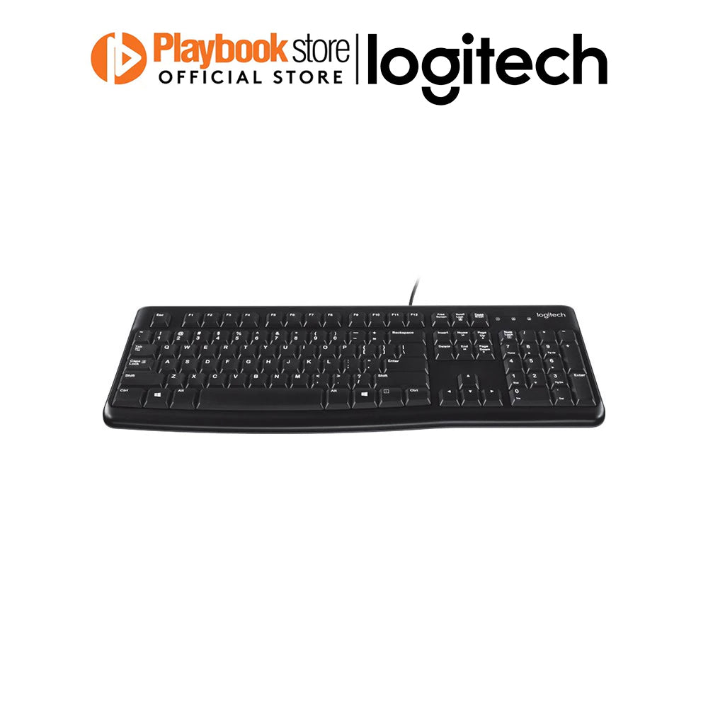 Logitech K120 Spill-Resistant Plug-and-Play 10-Key Number Pad USB Wired Keyboard Logitech K120 Plug-and-Play USB Wired Keyboard Keyboard Logitech PLAYBOOKSTORE 097855067081 097855067081