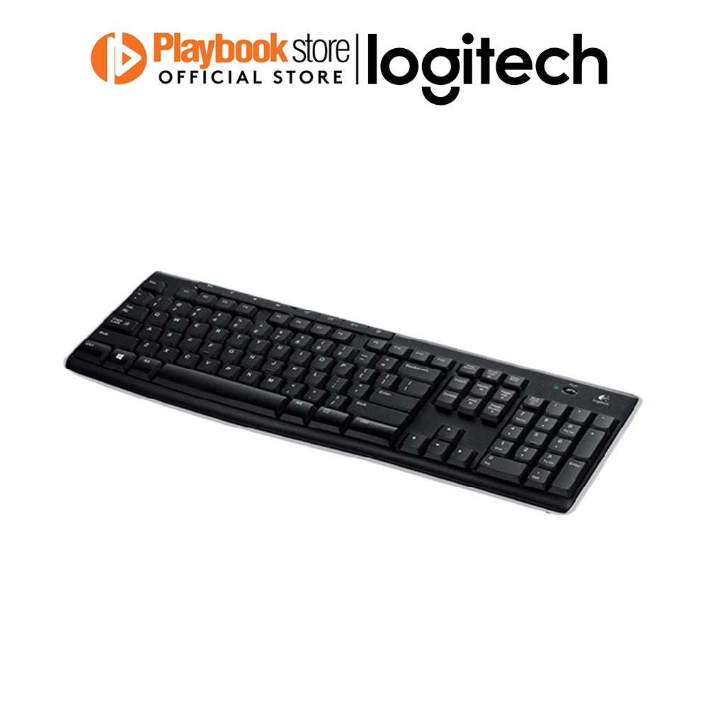 Logitech K270 Full-size Plug-and-Play with Long-Range Membrane Wireless Keyboard Logitech K270 Full-size Plug-and-Play Wireless Keyboard Keyboard Logitech PLAYBOOKSTORE 097855073921 097855073921