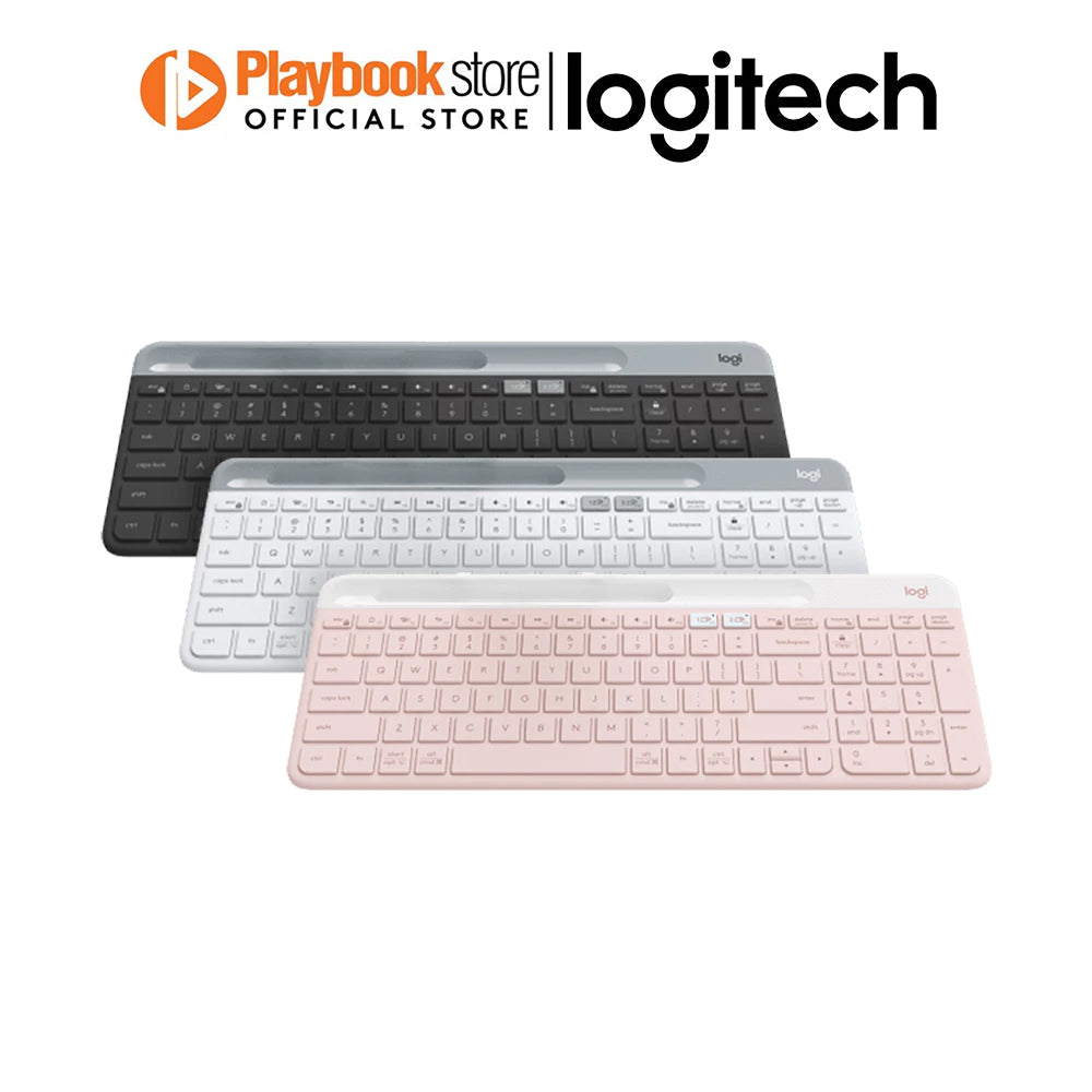 Logitech K580 Slim Multi Device 2.4 GHz USB Receiver Bluetooth Wireless ...
