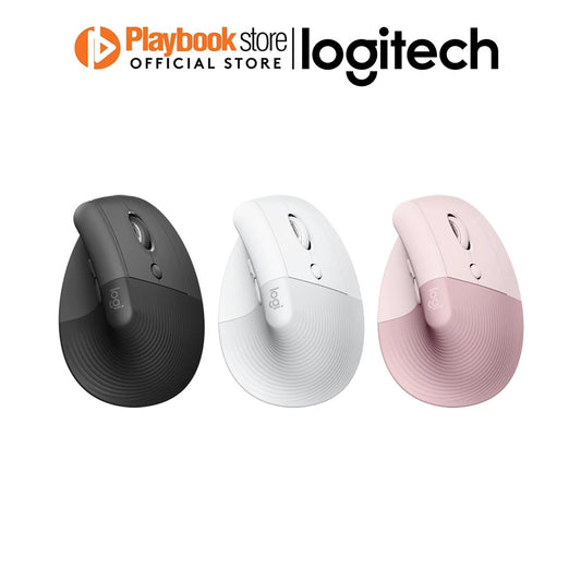 Logitech Lift Vertical Ergonomic Wireless Mouse null Mouse Logitech PLAYBOOKSTORE 097855170842 097855170842