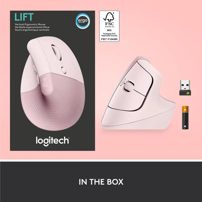 Logitech Lift Vertical Ergonomic Wireless Mouse null Mouse Logitech PLAYBOOKSTORE 097855170842 097855170842