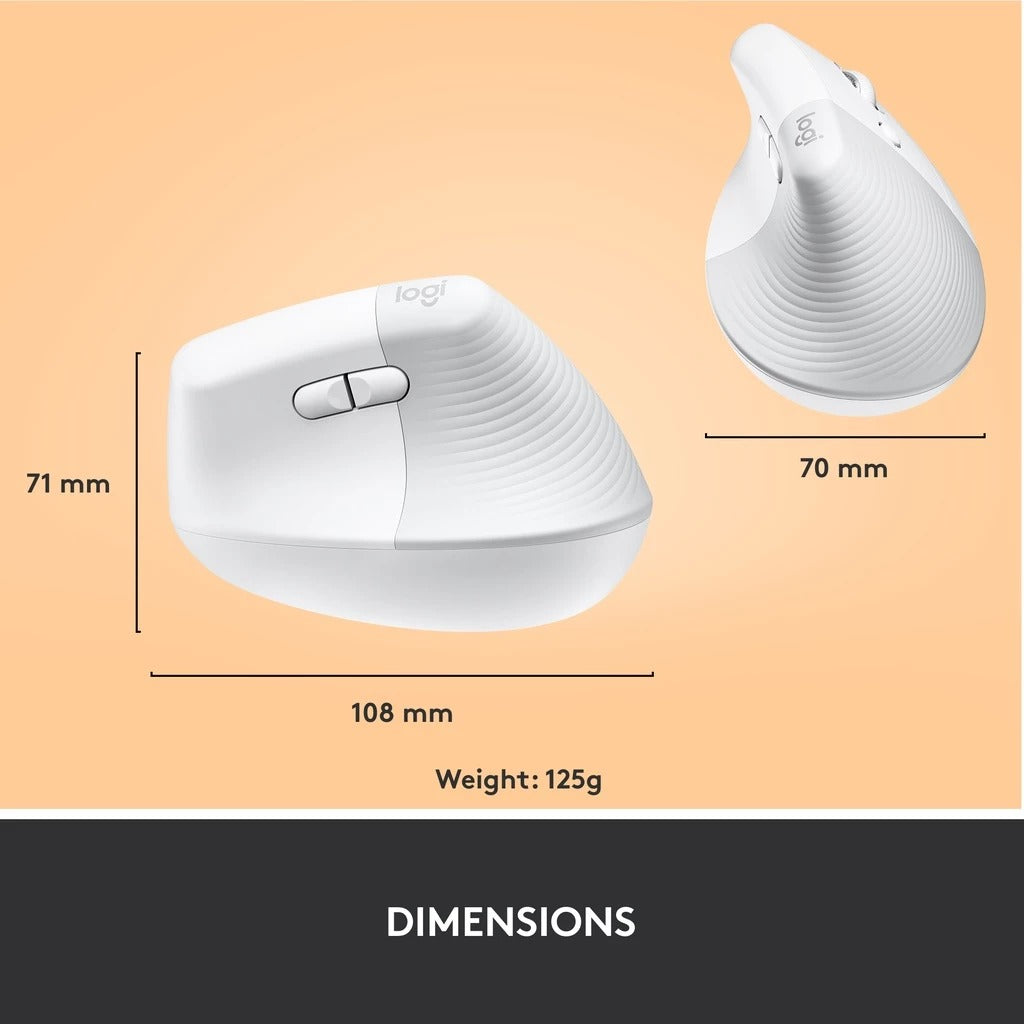 Logitech Lift Vertical Ergonomic Wireless Mouse null Mouse Logitech PLAYBOOKSTORE 097855170842 097855170842