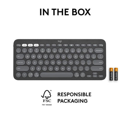 Logitech Pebble Keys 2 K380s Slim Minimalist Bluetooth Wireless Keyboard With Customizable Keys Logitech Pebble Keys 2 K380s Slim Minimalist Bluetooth Wireless Keyboard Keyboard Logitech PLAYBOOKSTORE 097855186010 097855186010