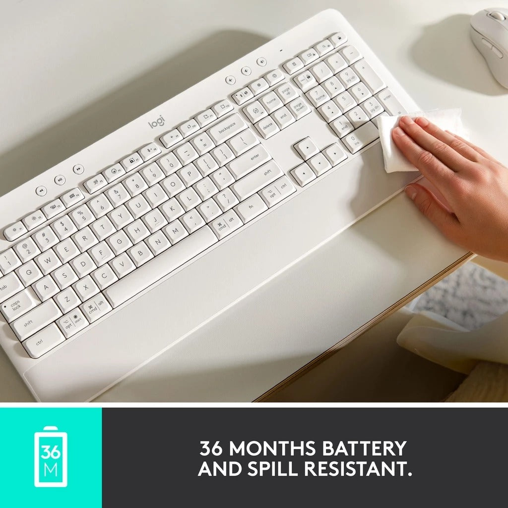 Logitech Signature K650 Spill-Resistant Wireless Keyboard null Keyboard Logitech PLAYBOOKSTORE 097855179500 097855179500
