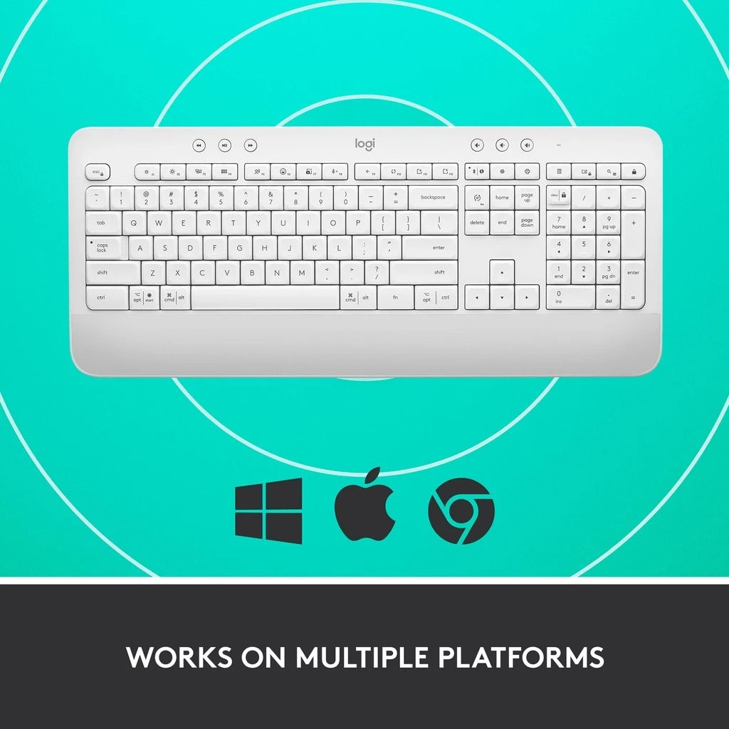 Logitech Signature K650 Spill-Resistant Wireless Keyboard null Keyboard Logitech PLAYBOOKSTORE 097855179500 097855179500
