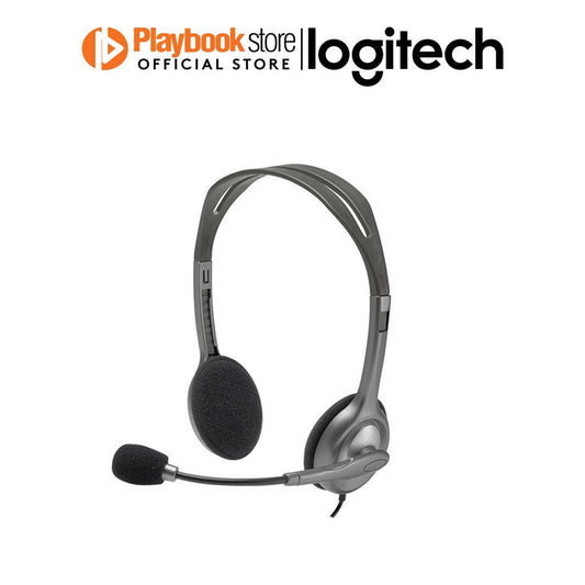 Logitech H111 Wired Headset, Stereo Headphones with Noise-Cancelling Microphone - PLAYBOOKSTORE -  - 