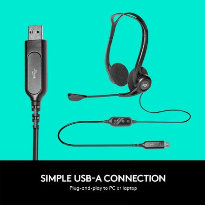 Logitech H370 USB Computer Headset With Noise-Cancelling Microphone - PLAYBOOKSTORE -  - 