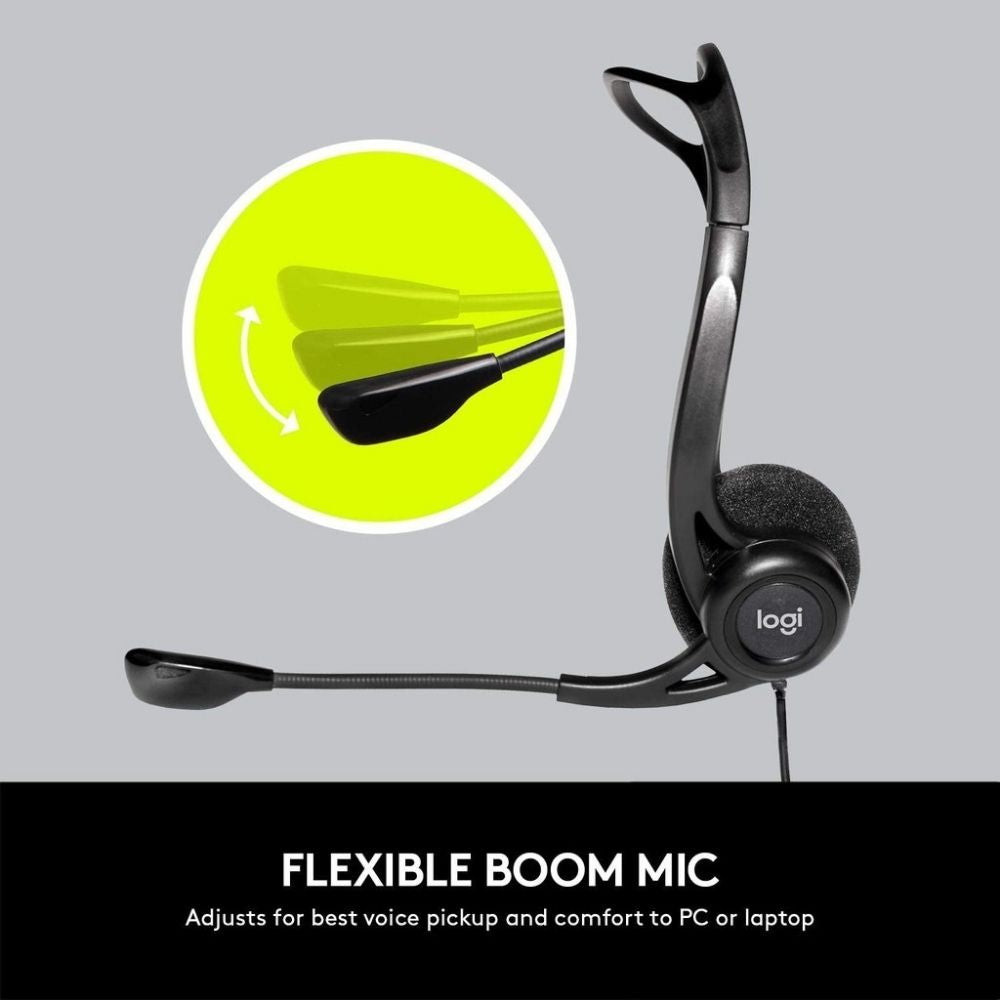 Logitech H370 USB Computer Headset With Noise-Cancelling Microphone - PLAYBOOKSTORE -  - 